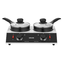 Chocolate Melting Pot 2 x 1 Qt Pots, 80W Dual Temp Control 86–185°F Ceramic-Coated Pots