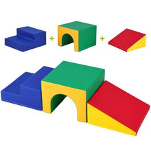 Single Tunnel Climber Playset Foam Blocks with Stairs and Ramp 3 pcs (Assorted)