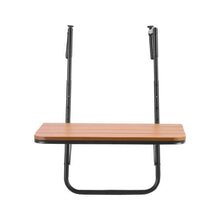 25x24 Inch Folding Balcony Railing Table – Outdoor Bar Table, 4-Level Adjustable Fits 1" to 8.27" Railings