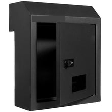 Heavy-Duty Through-Door Mail With Key Drop Box MA074 black