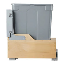 35 QT Wood Pull-Out Trash Bin for Kitchen Cabinets with Soft Close Slide