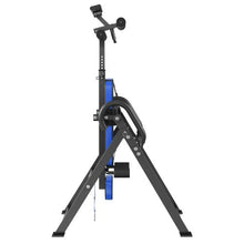 Heavy Duty Inversion Table – 300lbs Capacity Back Stretcher with Headrest Ankle Lock Adjustable Protective Belt (Blue/Black)