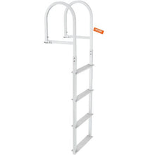 Removable 4-Step Dock Ladder 500 lbs Capacity Aluminum Nonslip Rubber Mat DLR4