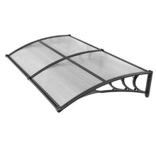 38 x 78 in Door Awning Canopy Polycarbonate Front Door Cover Rain & UV Protection (Clear)