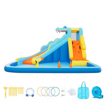 Inflatable Bounce House with Slide & Splash Pool – Castle for 3-4 Kids (Ages 3-8)