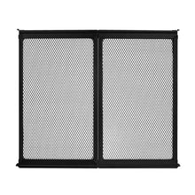 RV Screen Door Protector 22.5 × 20 Inch Aluminum Alloy Door Grille Breathable Mesh (Black)