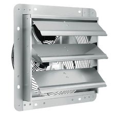 12-Inch Shutter Exhaust Fan 1000 CFM Aluminum AC Motor for Greenhouses Garages & Sheds