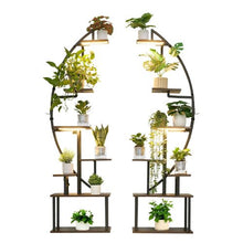65.5in 7-Tier Plant Stand with Grow Lights Metal Indoor Plant Shelf with Timer & Adjustable Brightness