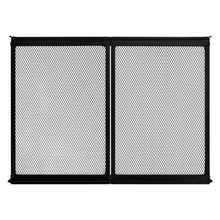 RV Screen Door Protector 26.5 × 20 Inch Aluminum Alloy Door Grille Breathable Mesh (Black)