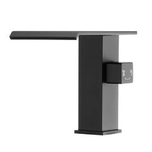 Roman Tub Faucet 3-Hole Waterfall Bathtub Faucet Set with Shower Head & 1 Handle Deck-Mount (Matte Black)