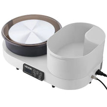 Pottery Wheel 11" Aluminum Turntable 450W Electric Wheel Foot Pedal 30-300 RPM (White)