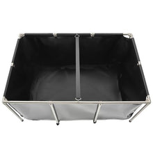 270-Gal PVC Koi Fish Pond with Viewing Panel Stainless Steel Frame & Drain Valve