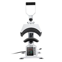 Hat Heat Press 4 Interchangeable Platens Cap Stretcher Temperature & Time Control HTV & Sublimation (White)