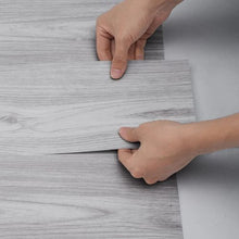 36 x 6 Inch Gray Wood Self Adhesive Vinyl Floor Tiles for  Kitchen Dining Room DW5056