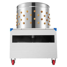 Chicken Plucker Machine – 23.6" Drum 2200W 240RPM 119 Soft Fingers Stainless Steel Feather Remover with Transport Wheels