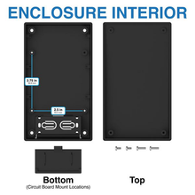 Standard Smooth Recess Sloped Battery 1.9 V Black Flanged Wallmount Enclosure 0.9 Height 25S,BK