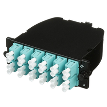 24 Fiber OptiCom MPO Cassette LC Duplex Adapter OM3 FC2XO-24-10AF