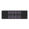 8 Port Opticom Keyed G-Violet LC Fiber Adapter Panel Duplex FAP8WGVLDLCZ