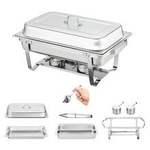 8 Qt Hotel Pans Stainless Steel Table Pan For Catering Storage Food DT-C1016 (Pack of 6)