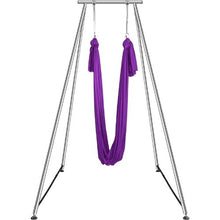 9.67 FT Aerial Yoga Frame & Hammock 551 LBS Capacity 13.1 Yards Hammock Indoor/Outdoor