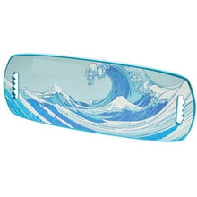 Wooden Balance Board with Roller Magnetic Stoppers & Rack (Blue)
