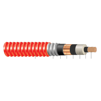 HVTECK Copper 1/C 220 mil TRXLPE TS AIA 15kV 133% IL Red PVC Jacket CSA