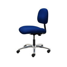 17" H - 22" H Desk Height Fabric Chair No Arms AL12-F-BLUE-312 Dark Blue