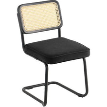 Modern Rattan Dining Chairs Set of 2 for Kitchen & Dining Room