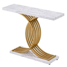 39.4" Narrow Metal Frame Sofa Table for house