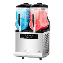 2 x 12 L  Commercial Slushy Machine 96 Cups Stainless Steel for Home Party Restaurants Cafe Bars