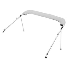 4 Bow Boat Bimini Top – 600D Waterproof Polyester Canopy Aluminum Frame Waterproof Sun Shade with Storage Bag 96 L x 79-84 W x 54 H (Pacific Blue)