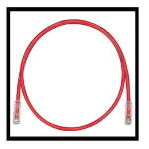 24 AWG Cat 6 UTP Copper 9FT Patch Cord Red UTPSP9RDY