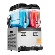 2 x 12 L Commercial Slushy Machine 96 Cups Stainless Steel Drink Maker for Home Party Restaurants