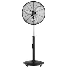 24-Inch Industrial Pedestal Fan - 6,800 CFM High Velocity 3-Speed Oscillating Standing Fan