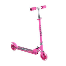 2-Wheel Kick Scooter for Kids 3+ – Light-Up Wheels Adjustable Handlebar Anti-Slip Deck Foldable Pink Up to 110 lbs