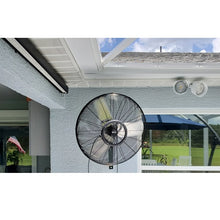 24" Outdoor Rated Oscillating Wall Mount Air Circulator