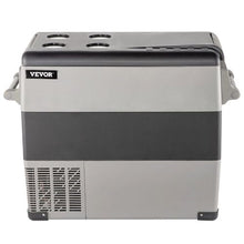 2V 58 Qt Dual Zone Car Refrigerator – Portable Freezer with Compressor 12/24V DC & 110-240V AC for Car Truck RV Camping & Home Use