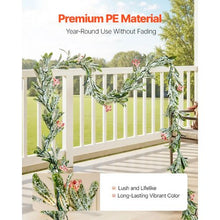 Realistic Greenery Decorated with Vines Olive Leaves and Berries Xmas Decoration (9FT)