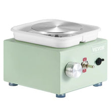 Mini Pottery Wheel 0-320 RPM Detachable Basin 2.56"/3.94" Turntables Electric Ceramic Wheel (Green)