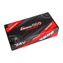 Gens Ace 4600mAh 2S2P 7.4V HardCase Lipo Battery Shorty Pack 29# With 4.0mm Bullet To XT60 Plug GEA46002S60X6