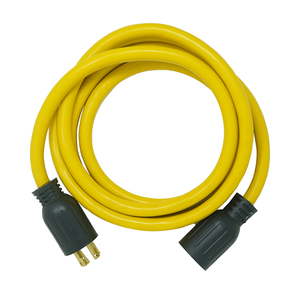 10"Ft Generator Cord Yellow L14-30P/R Outdoor NEMA 1-15P Twist-to-lock 10/4 STW 65172740 (Pack Of 4)