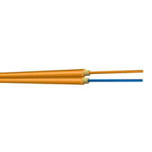 Indoor 2.9mm 2 Fiber Multimode 62.5µm A-Series Orange Fiber Optic Plenum Cable AX002SWLS9OP