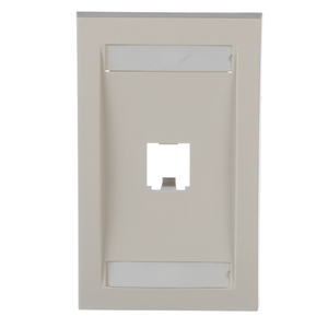 1 Port Mini-Com Executive Series Single Gang Faceplate Mount ABS CFPE1WHY