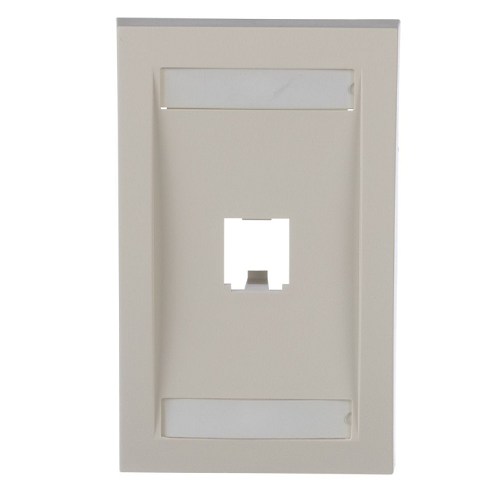 1 Port Mini-Com Executive Series Single Gang Faceplate Mount ABS CFPE1WHY