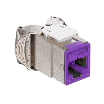 Cat 6A Shielded QUICKPORT Jack Purple 6ASJK-RP6