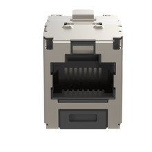 1 Port 22-26 AWG Mini-Com Cat6A Plus Jack Module Shielded TG Style RJ45 CJS688TGY-24 (Pack of 24)