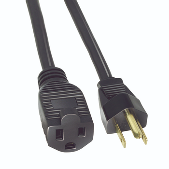 Cable de extensión estándar para exteriores SJOW, negro, 16/3, 3 m, 2211SW8808 (paquete de 24)