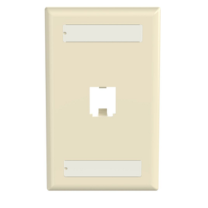 Mini-Com Classic Series Vertical Faceplate ABS Label Pocket
