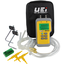 Gas Furnace Installation Kit including Clamp Meter, Manometer, Leak Detector, CO Detector, and Thermometer 521KIT