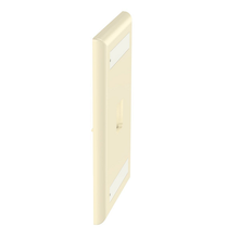 1 Port Mini-Com Classic Series Vertical Faceplate ABS Label Pocket CFPL1EIY